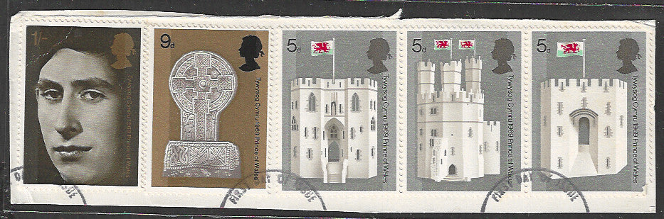 Great Britian Stamps Complete set On Paper removed from FDC - VVV00726