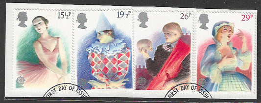 Great Britian Stamps Complete set On Paper removed from FDC - VVV00730