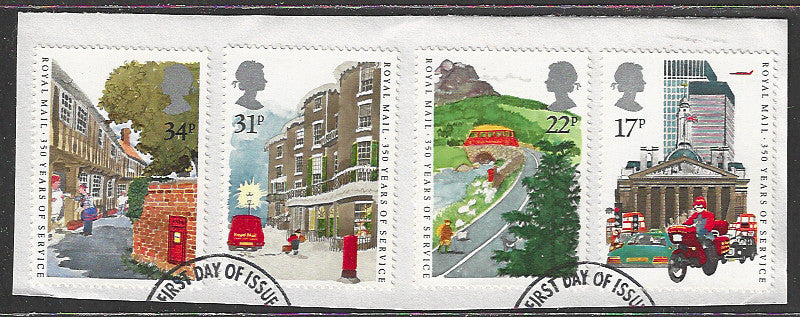 Great Britian Stamps Complete set On Paper removed from FDC - VVV00733