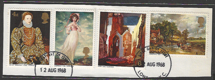 Great Britian Stamps Complete set On Paper removed from FDC - VVV00740
