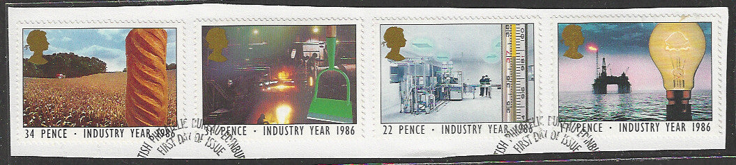 Great Britian Stamps Complete set On Paper removed from FDC - VVV00746