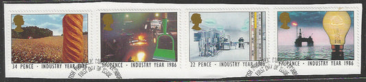Great Britian Stamps Complete set On Paper removed from FDC - VVV00746