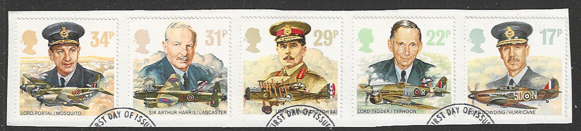 Great Britian Stamps Complete set On Paper removed from FDC - VVV00750