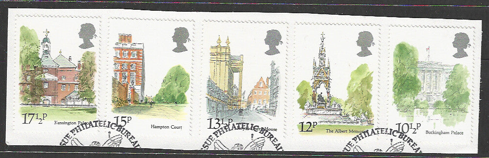 Great Britian Stamps Complete set On Paper removed from FDC - VVV00754