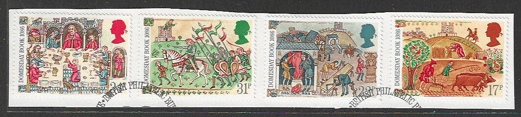 Great Britian Stamps Complete set On Paper removed from FDC - VVV00860