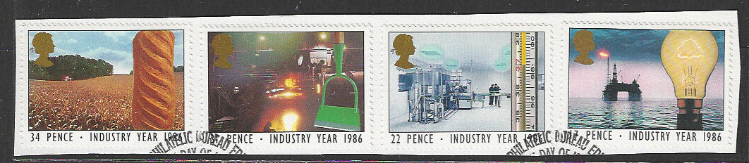 Great Britian Stamps Complete set On Paper removed from FDC - VVV00863