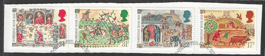 Great Britian Stamps Complete set On Paper removed from FDC - VVV00866