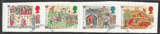 Great Britian Stamps Complete set On Paper removed from FDC - VVV00866