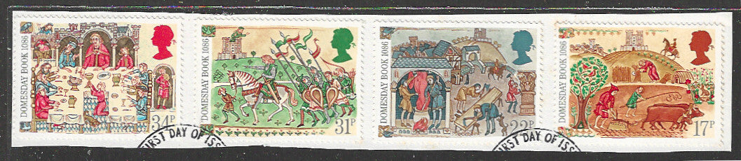 Great Britian Stamps Complete set On Paper removed from FDC - VVV00867