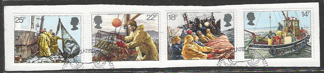 Great Britian Stamps Complete set On Paper removed from FDC - VVV00868