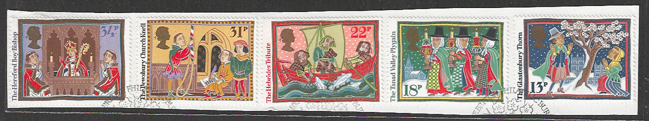 Great Britian Stamps Complete set On Paper removed from FDC - VVV00886