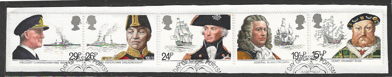 Great Britian Stamps Complete set On Paper removed from FDC - VVV00899
