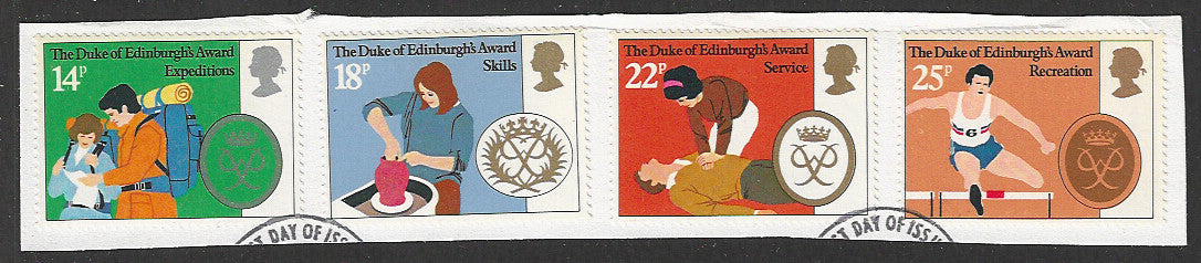 Great Britian Stamps Complete set On Paper removed from FDC - VVV00914