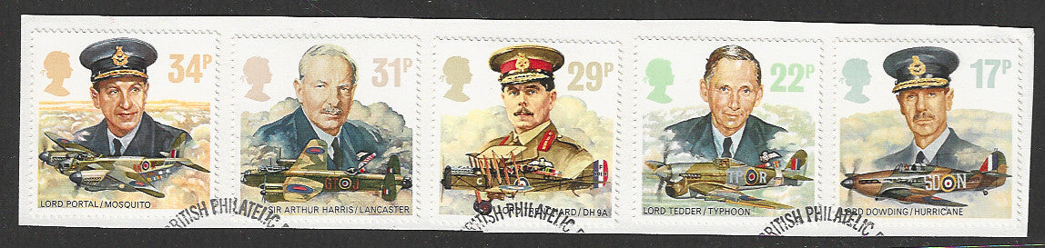 Great Britian Stamps Complete set On Paper removed from FDC - VVV00935