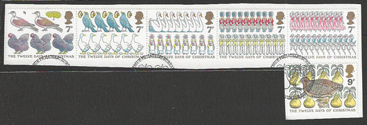 Great Britian Complete Set used on Peice removed from FDC - VVV01007
