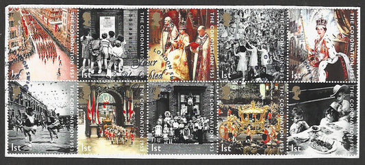 Great Britian Complete Set used on Peice removed from FDC - VVV01029