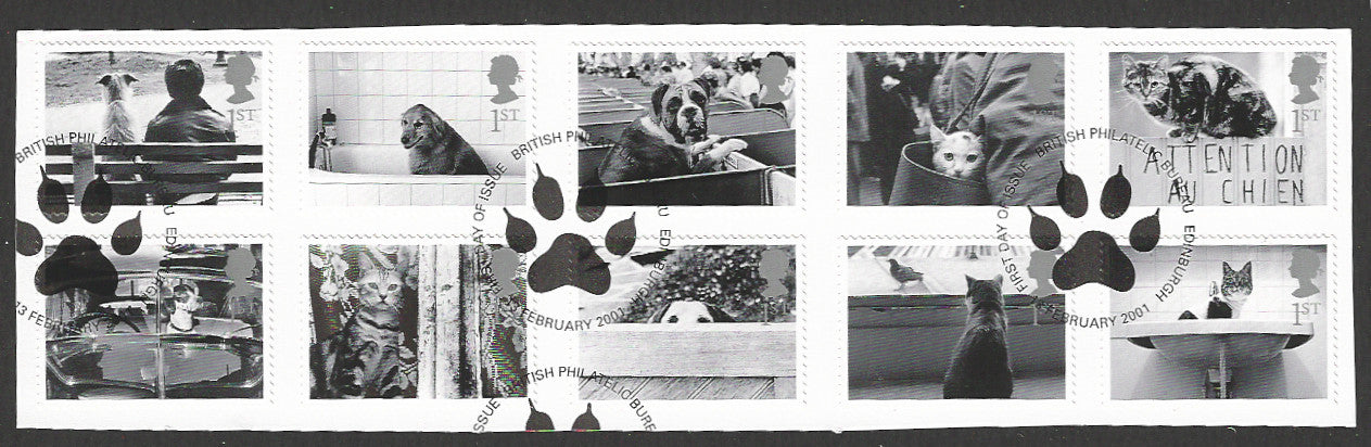 Great Britian Complete Set used on Peice removed from FDC - VVV01033