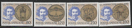 Vaticane - Set of 4 Values Bernini, 1980 - VVV01201