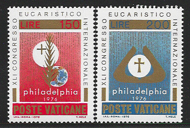 Vaticane set of 2 Values , Philadelphia, 1976 - VVV01223