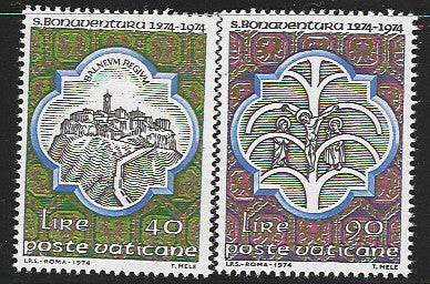 Vaticane set of 2 Values, 1974 - VVV01231