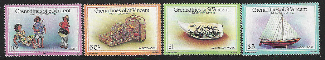Greanadines of St. Vincenti - Set of 4 - Handicrafts, 1986 - VVV01239