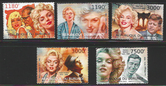 Burundi Stamps - 5 Values - MArlyin Mandro, 2012 - VVV01373
