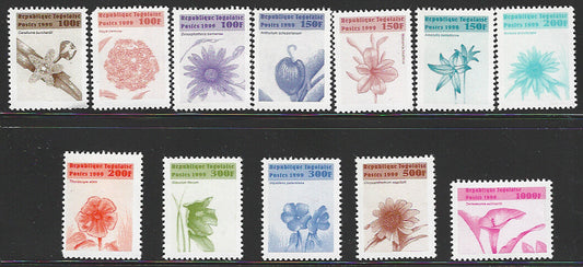 Togolaise set of 12 Values , Flowers, Mint - VVV01461