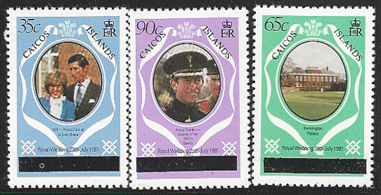 Royal Wedding Caicos Islands Overprint, 1981. Mint - VVV1503