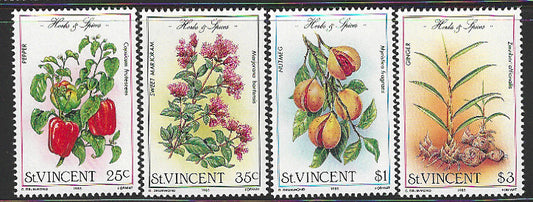 St. Vincent stamps set -  Medicinal Plants, Mint - VVV1736