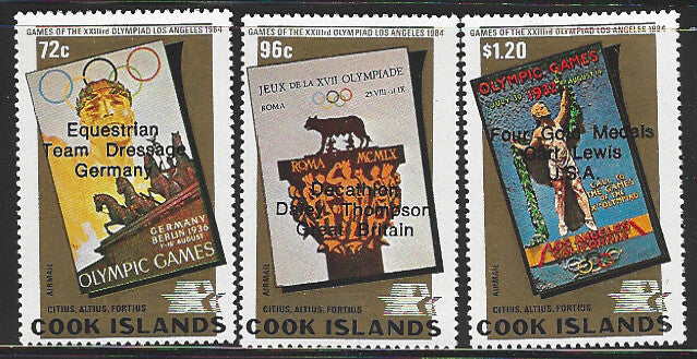 Cook Islands stamps set - Olympic, Overprint Mint - VVV1752