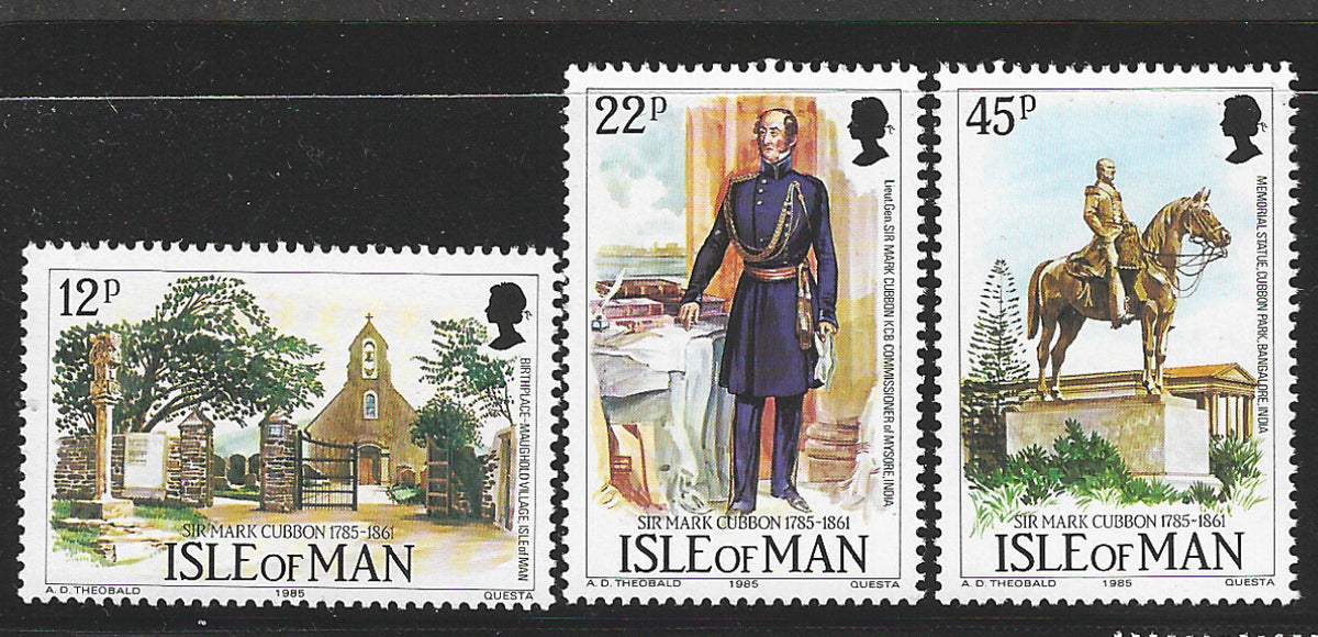 Isle of Man  - Sir Mark Cubbon, 1985 - Complete set, Mint - VVV1949
