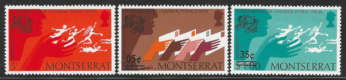 Montserrat - 3 Values, UPU - VVV2215