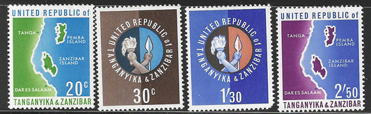 Tanganyika and Zanzibar - Republic set, Mounted Mint - VVV2549