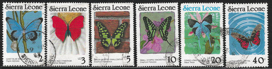 Sierra Leone stamps - Butterflies, Postally used - VVV2560