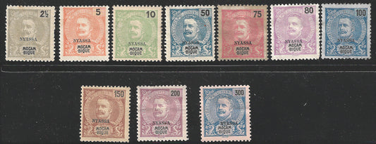 Nyassa - Mocambique Overprint on Portugal Stamps Short High Value  , Mint  stamps   - VVV02790