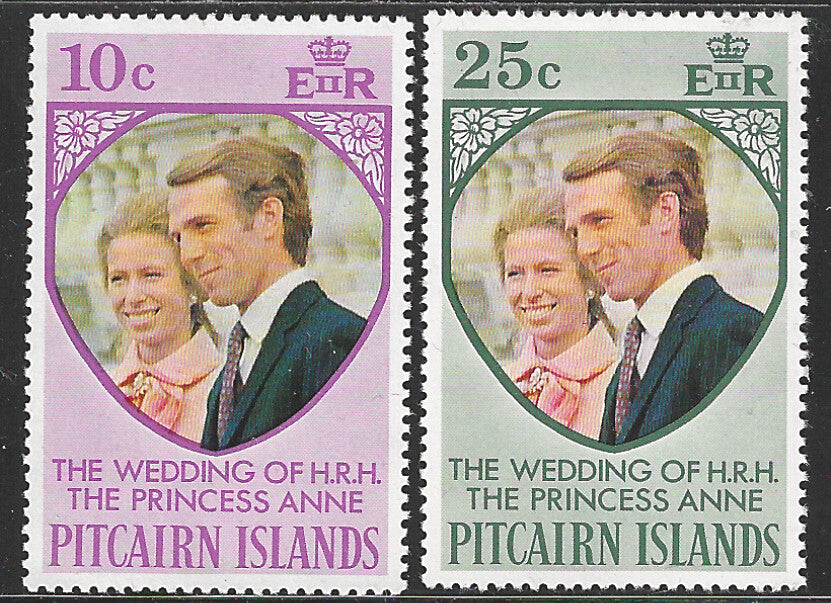Pitcairan ISlands - The Wedding of H R H The Prucess Anne,  Mint  stamps - VVV02797