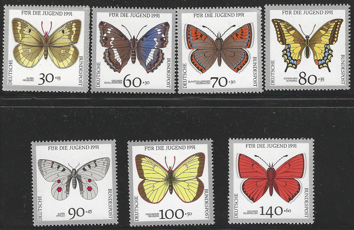 Germany 1991 Butterflies Set,  Mint  stamps   - VVV02807