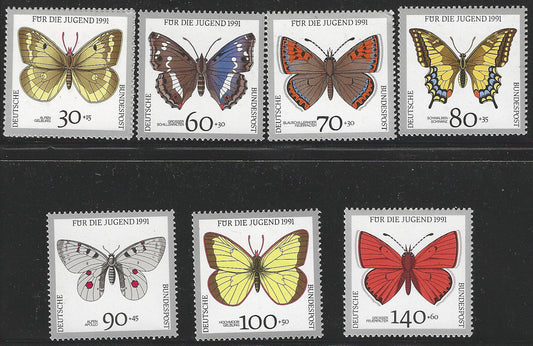 Germany 1991 Butterflies Set,  Mint  stamps   - VVV02807