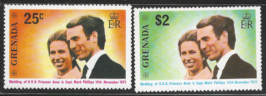 Grenada - H R H The Pricess Anne Royal Wedding , 1973. - VVV02842