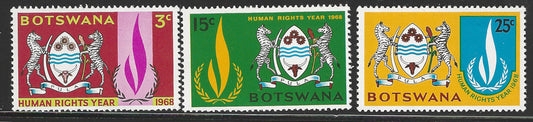Botswana set - Human Rights Year, 1968, Mint - VVV02844