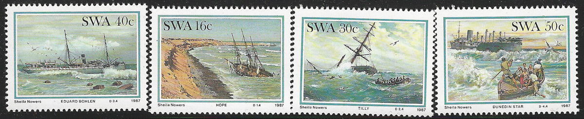 SWA Stamps  set - Shila Nowers, Ships, Mint - VVV02846
