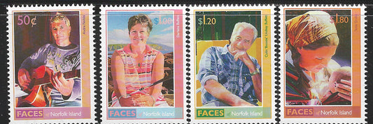 Norfolk Islands - Complete set of 4 Value - Faces - VVV02850