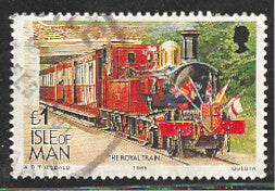 Isle of Man - Used Stamps - Train - 1 £ - WWSS012475